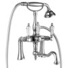 Cezares DIAMOND-PBV2-01-Sw-N DIAMOND-PBV2-01-Sw-N Смеситель на борт ванны с ручным дущем и поворотным изливом, хром, ручки Swarovski Nero