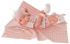 Munecas Antonio Juan Кукла-младенец Дафна в розовом, 42 см (5046P)