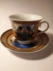 Чайная пара с видами Петербурга