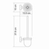 WasserKRAFT Isen K-4027 Щетка для унитаза подвесная