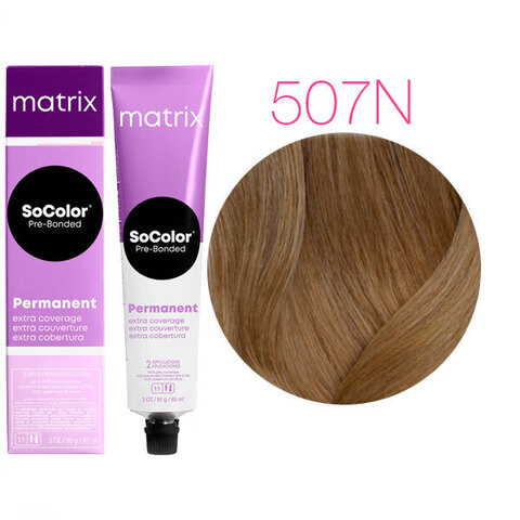 Matrix Socolor Pre-Bonded 507N (Блондин) - Крем-краска для седых волос