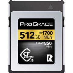 Карта памяти ProGrade Cfexpress B 512GB Gold 1700/1500 MB/s