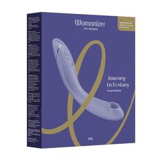 Сиреневый стимулятор G-точки Womanizer OG c технологией Pleasure Air и вибрацией - 17,7 см. - 
