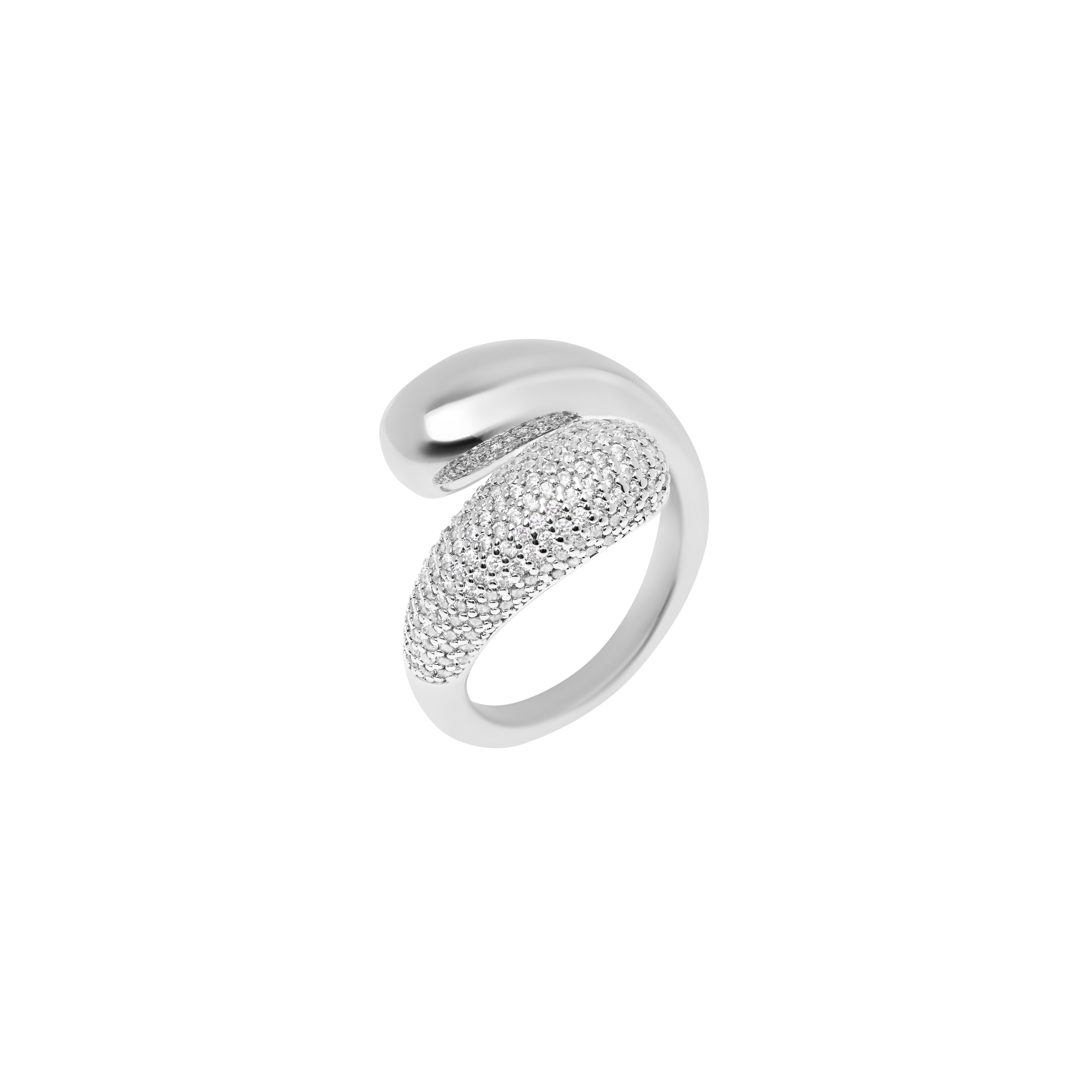 VIVA LA VIKA Кольцо Crystal Cuddling Ring – Silver viva la vika кольцо crystal clover signet ring – silver