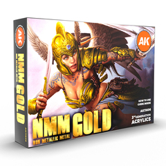 Набор акриловых красок AK Interactive NMM (Non Metallic Metal) Gold Set