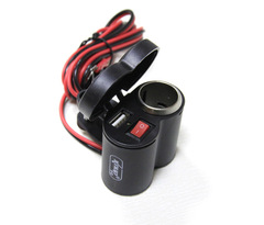 Прикуриватель и USB-разъем с кнопкой включения