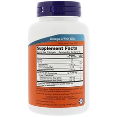 Now Foods, Мини-таблетки с омега-3, 180 мягких таблеток