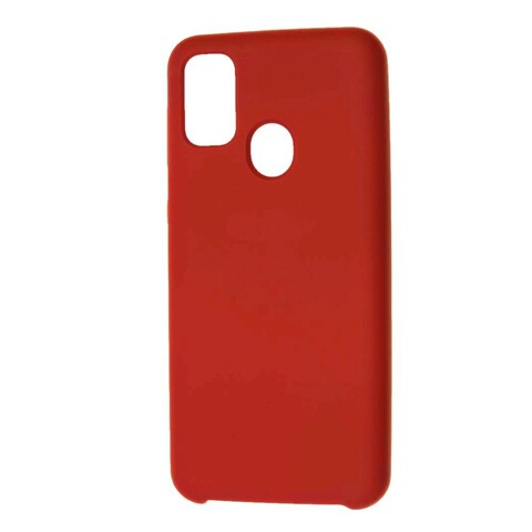 Силиконовый чехол Silicone Cover для Samsung Galaxy А21s (Красный)