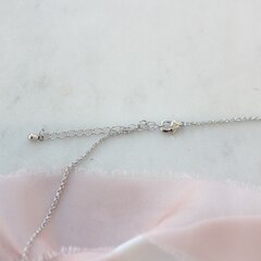 Цепочка с замочком-карабином 45 см, 1,5 мм, родий, А256