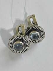 Галактика (серьги из серебра)