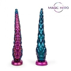 Фаллоимитатор-щупальце Magic Hero (27×5,5 см) зелено-розовый с перламутром
