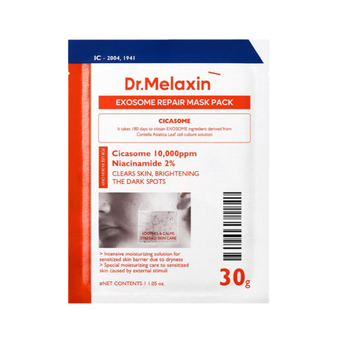 Маска тканевая для лица восстанавливающая с экзосомами DR. MELAXIN