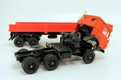 KAMAZ-5410 with semitrailer ODAZ-9370 red Elecon Arek 1:43