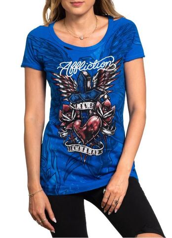 Affliction | Футболка женская CASSIDY ANNE AW25686 перед