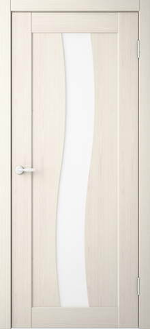 Дверь ALBERO Токио3, триплекс (беленый дуб, остекленная ПВХ), фабрика Фрегат