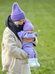 Утеплённый комбинезон Mjölk Lavender, с капюшоном