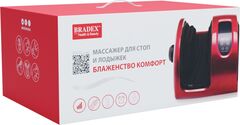 Массажер для стоп и лодыжек «БЛАЖЕНСТВО КОМФОРТ», красный Bradex