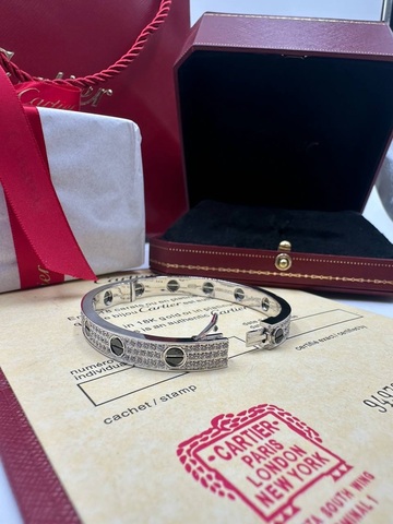 Браслет Full Diamonds Cartier Love VGOLD