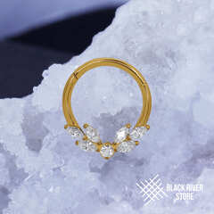 Кликер Hermes Crystal PVD Yellow 1.2мм-