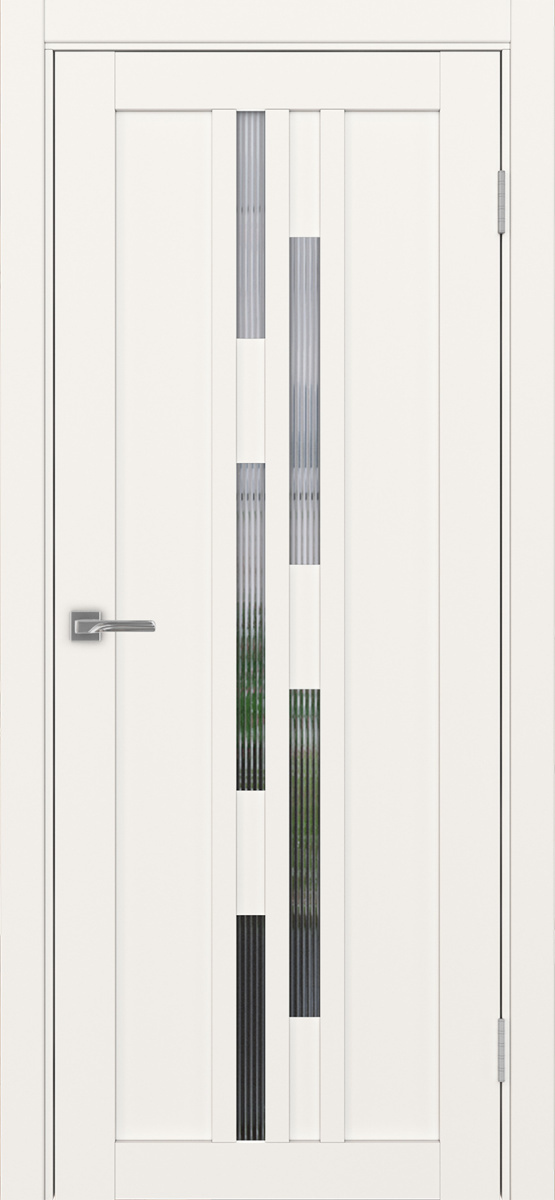 Дверь межкомнатная Оптима Порте Турин 551.121, цвет бежевый, экошпон, стекло мору