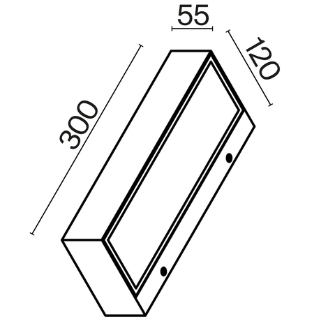 Уличный настенный светодиодный светильник Maytoni Lot O428WL-L20W3K