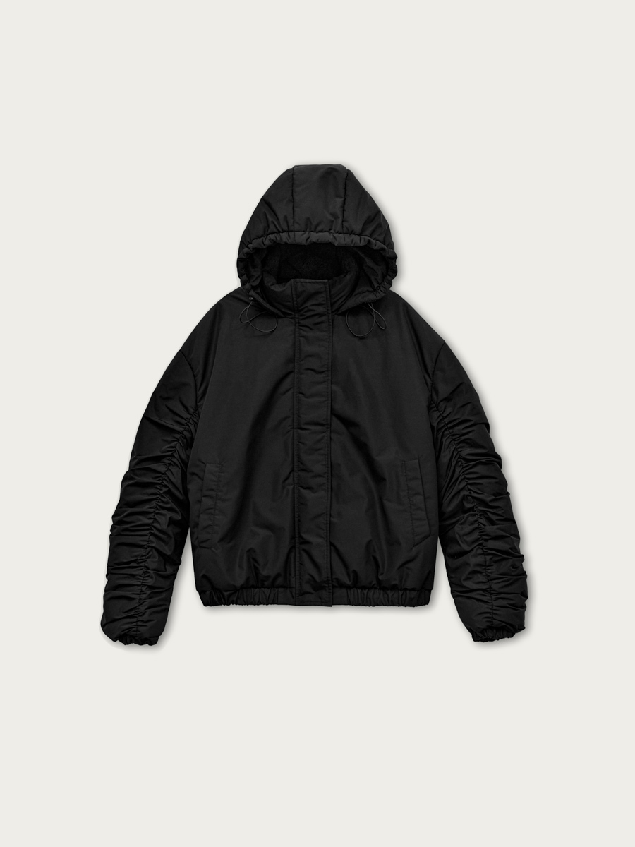 

Куртка Саппоро со сборкой, Черный