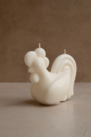 Свеча Петушок, белый