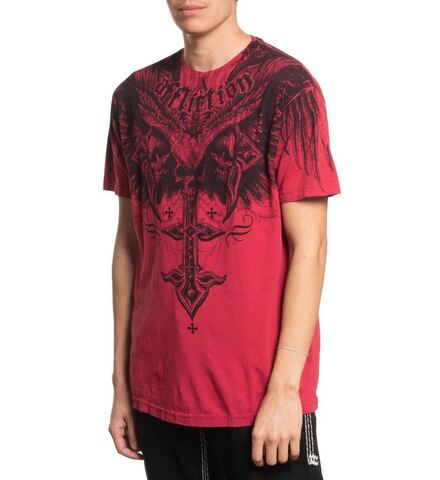 Affliction | Футболка мужская Death Eyes Tee Red A12805 слева