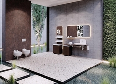 Creavit Foglia FL1060.00 Верхний модуль Зеркало+Полка, цвет: коричневый фото