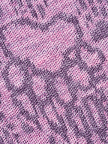 Шарф «Медвежий След» сиреневого цвета (С бахромой)