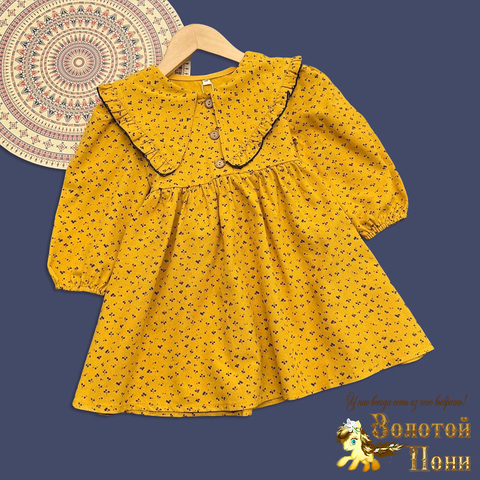 Платье вельвет девочке (3-7) 251030-F1095