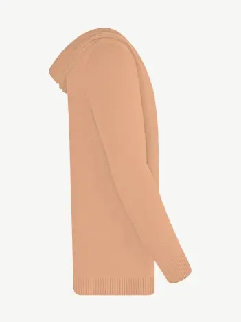 Кардиган с капюшоном из шелка