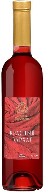 Вино Красный Бархат сладкое Усадьба Перовских