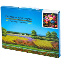 
          Картина по номерам Alingar, 30х40 см, 20 цветов, с акриловыми красками, холст на подрамнике, "Корзина роз"