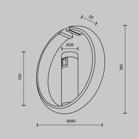 Магнитный трековый светильник Maytoni Flarity Zero TR230-1-10W3K-B