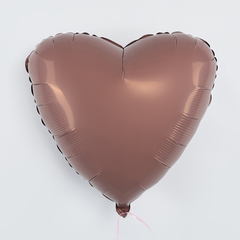 Аг 19''/48 см, Сердце, Мокко, 1 шт.