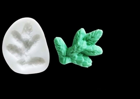 Силиконовый молд Веточка ели