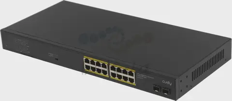 Коммутатор Cudy GS1020PS2 (L2) 16x1Гбит/с 2SFP 16PoE+ 200W неуправляемый