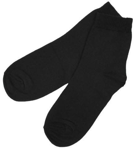 Черные хлопковые носки RuSocks