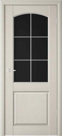 Дверь ALBERO Верона Классик2, триплекс (беленый дуб, остекленная ПВХ), фабрика Фрегат