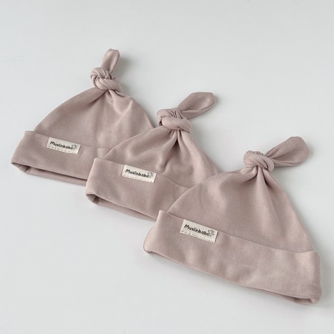 Шапочка для новорожденного "Капучино"