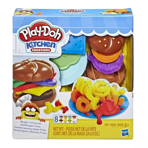 Набор Play-Doh Kitchen Workshop для гамбургеров и картофеля фри