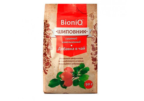 Шиповник измельченный сушеный BioniQ, 90г