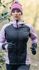 Премиальная куртка для лыж и зимнего бега Nordski Hybrid Hood Orchid/Black женская