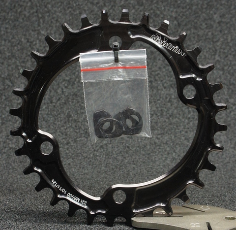 Передняя круглая звезда Neutrino Components Shimano M8000 32T черная