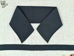 Комплект воротник ш. 7,5 см д. 43 см + подвяз ш. 2,5 см д. 105 см, чёрный