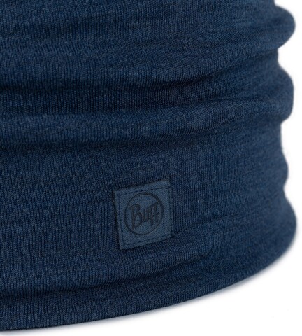 Картинка шарф-труба Buff Wool heavyweight Solid Night Blue - 6