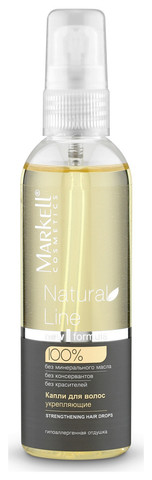 Markell Natural Line Масло(капли) для волос укрепляющие 100мл