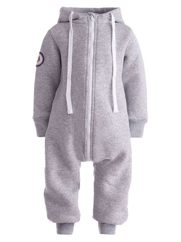 Комбинезон из футера "Серый меланж"