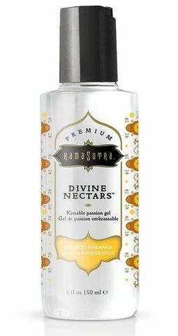 Гель-лубрикант на водной основе Divine Nectars Coconut Pineapple с ароматом кокоса и ананаса - 150 мл. - Kama Sutra KS12032